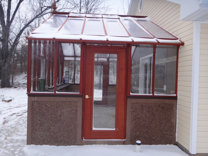 Custom attached greenhouse