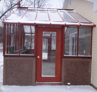 Custom attached greenhouse
