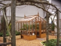 Tall redwood garden greenhouse