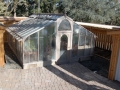 Large glass greenhouse