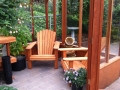 nantucket greenhouse seating area