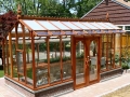 Redwood greenhouse in New Jersey