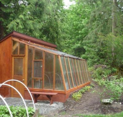 9 1/2' Solite Lean-to solite greenhouse that attaches to customer's structure