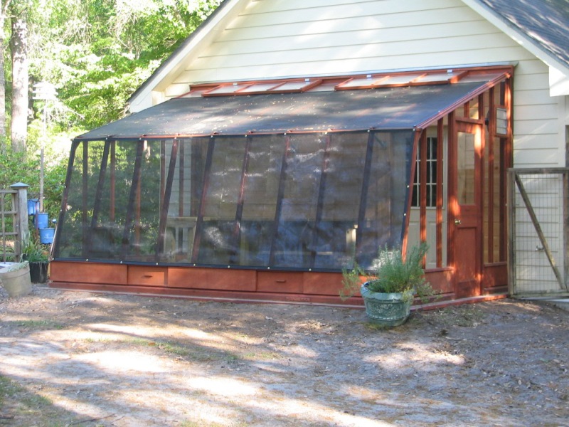9 1/2'x18' Solite Lean-to greenhouse with shade cloth