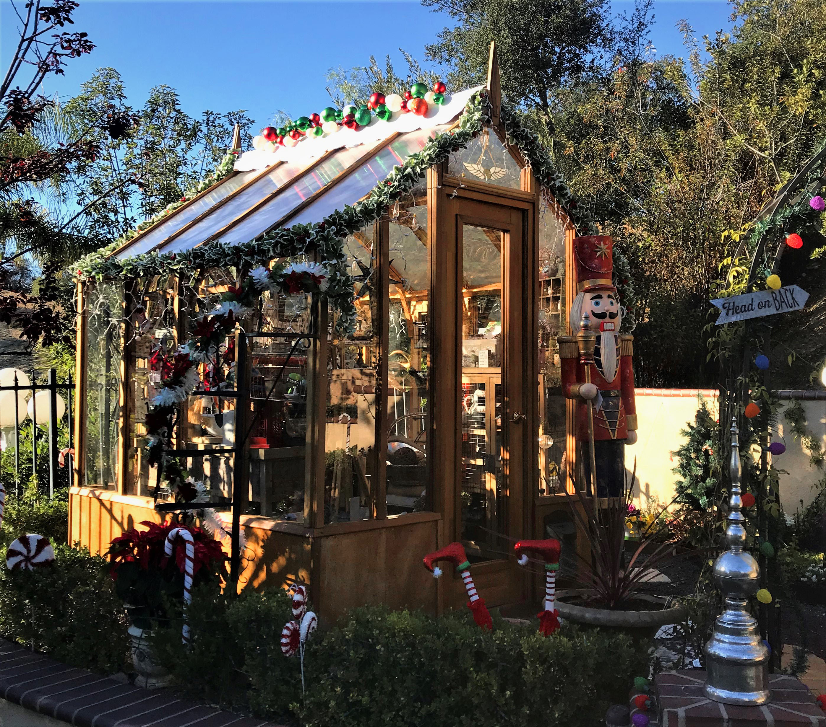 Trillium greenhouse in Christmas theme