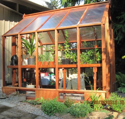7x9 Trillium greenhouse, customized