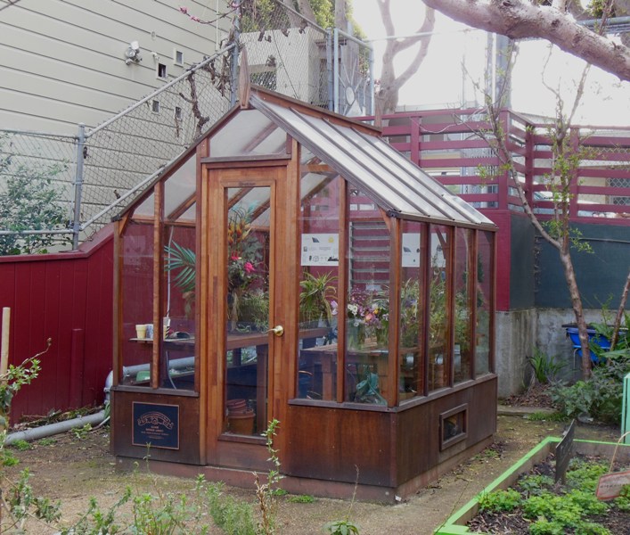 San Francisco small wood greenhouse