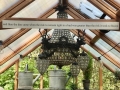Trillium greenhouse with custom chandelier