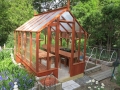 Small redwood greenhouse