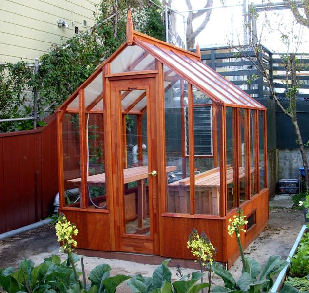 Small greenhouse in San Francisco