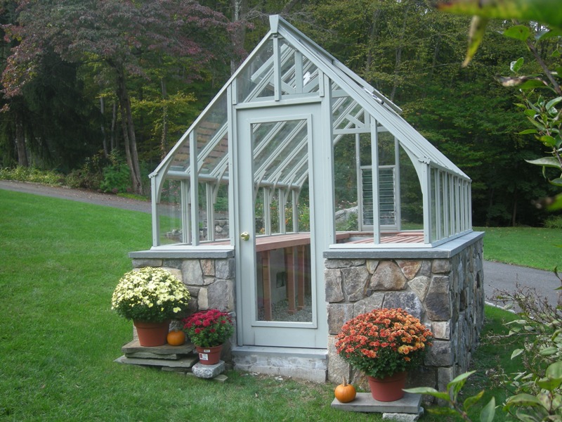 Tudor greenhouse in Connecticut