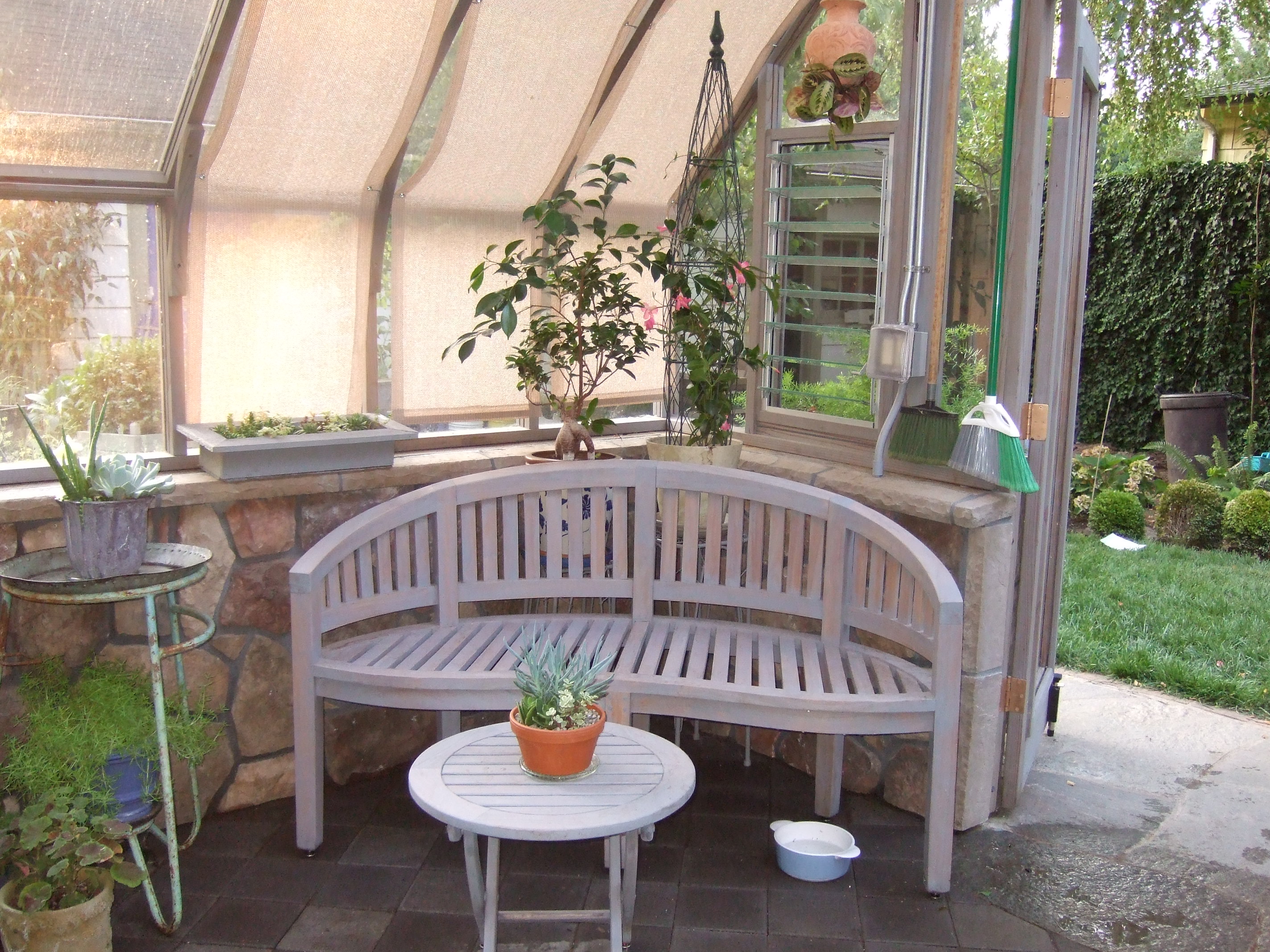 Tudor Greenhouse with sitting area