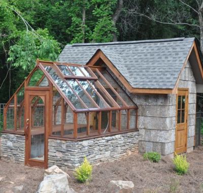 Tudor greenhouse gable end attachment