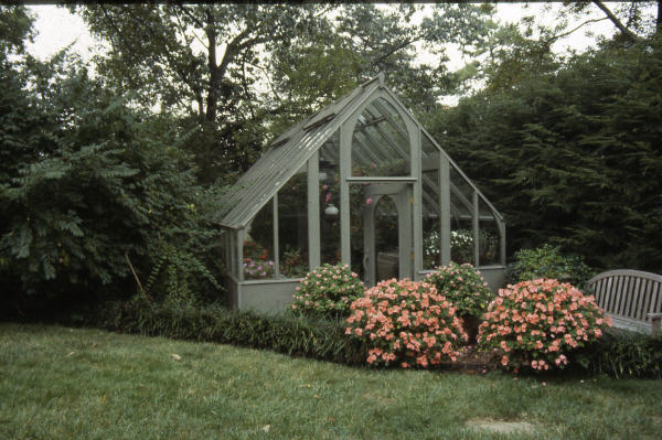 Tudor Greenhouse (12 x 18 size), stained gray