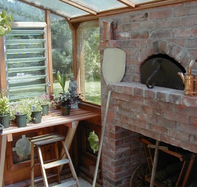 Interior of Bread Oven Greenhouse