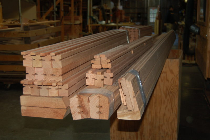 Milled Redwood for greenhouses