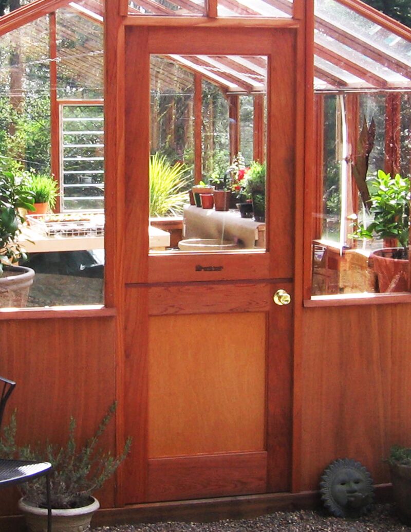 Greenhouse door - each hand made for our greenhouses