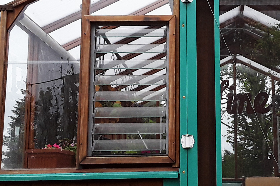 Greenhouse Louvered Window